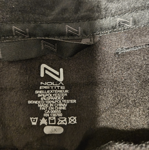 NOLA snow pants black  size 3X petite waterproof wind resistant winter NWT - Picture 8 of 11